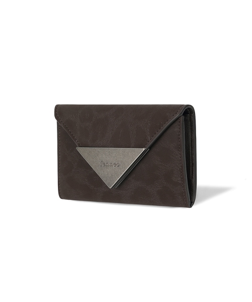 【FENNEC】 TRIANGLE NAME POCKET - LEOPARD BROWN カードケース 正規品