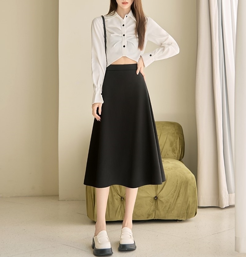 スカート フレアスカート 膝下 ミモレ丈 ロング Aライン きれいめ シンプル 大人 上品 おしゃれ 大人女子 無地 春 秋 レディース OL 通勤 お出かけ 休日 旅行 普段使い 美脚 定番