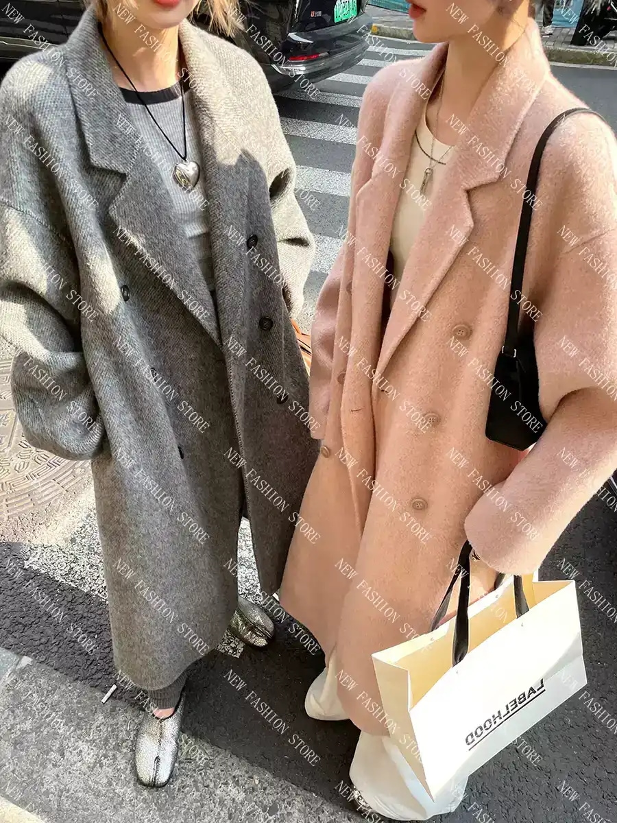 コートレディース秋冬新作小柄ミディアム丈コート-89