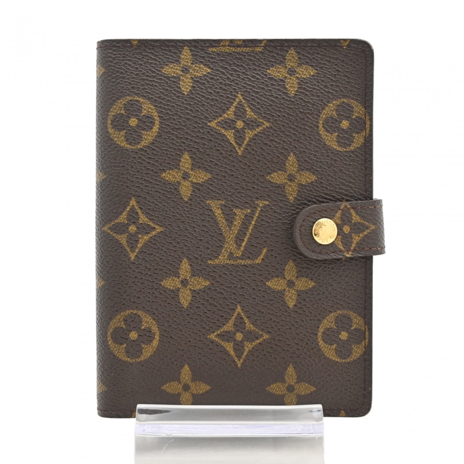 【中古】ルイヴィトン モノグラム アジェンダPM 手帳カバー 6穴式 Bランク lv2118gg