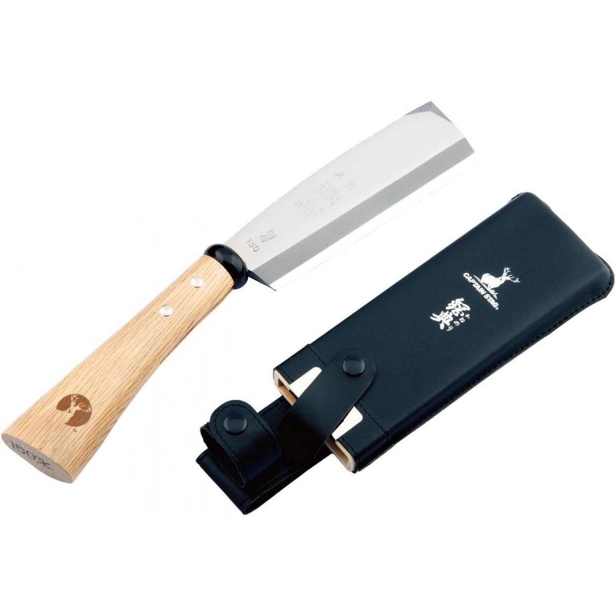 【C】 【在庫有・即納】キャプテンスタッグ×鋼典 鉈 UM-6 キャンプ アウトドア 薪割り なた ナタ