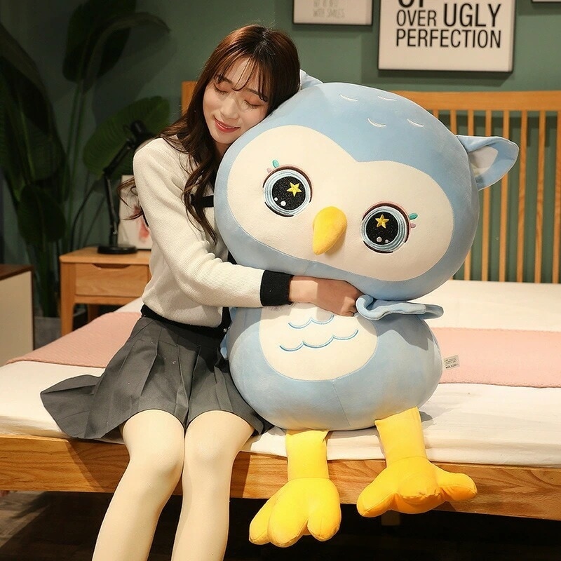 【95cm】 ぬいぐるみ 全2カラー owl ふくろう フクロウ 可愛い 大きい 子供 おもちゃ 動物 彼女に ふわふわで癒される 抱き枕 クッション インテリア 心地いい プレゼント ギフト c-w