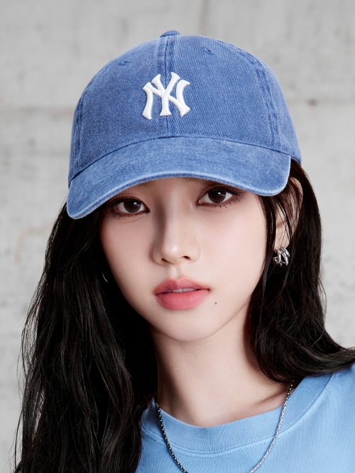 【espa karina着用 】ベーシックウォッシング アンストラクチャーボールキャップNY(Navy)