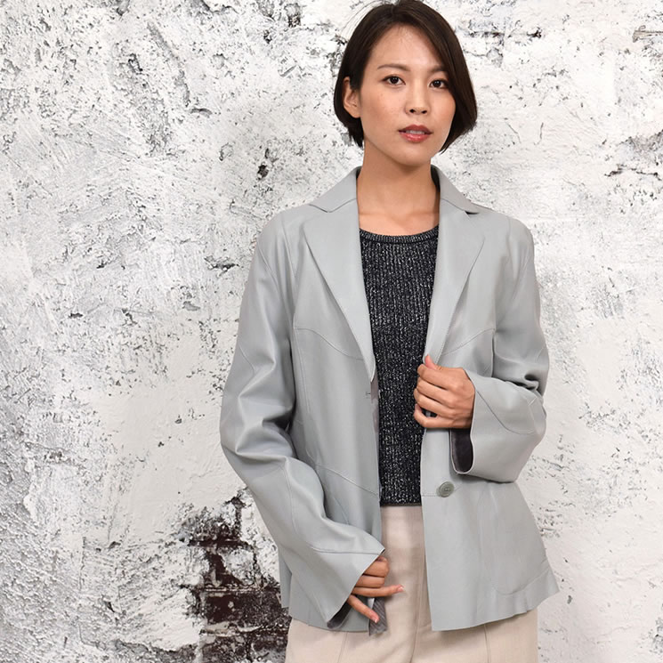 レザーリバーシブルジャケット (LA4961)