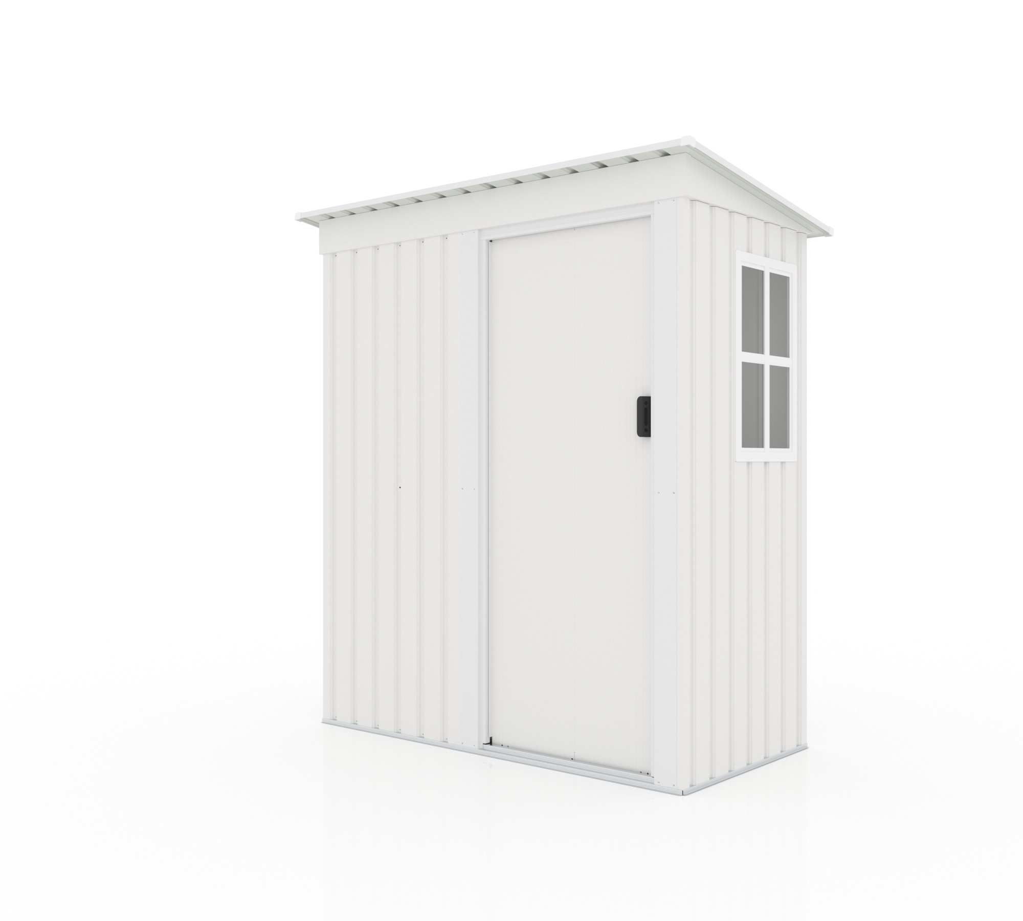 送料無料 人気商品【 ホワイト　棚なし】物置 屋外 大型 倉庫 大型物置 戸外収納庫 物置 防水/耐侯 収納可能 ガーデン/庭/田畑/農場 頑丈 大容量 スチール　引き戸　補強フレーム付き　窓付き　床