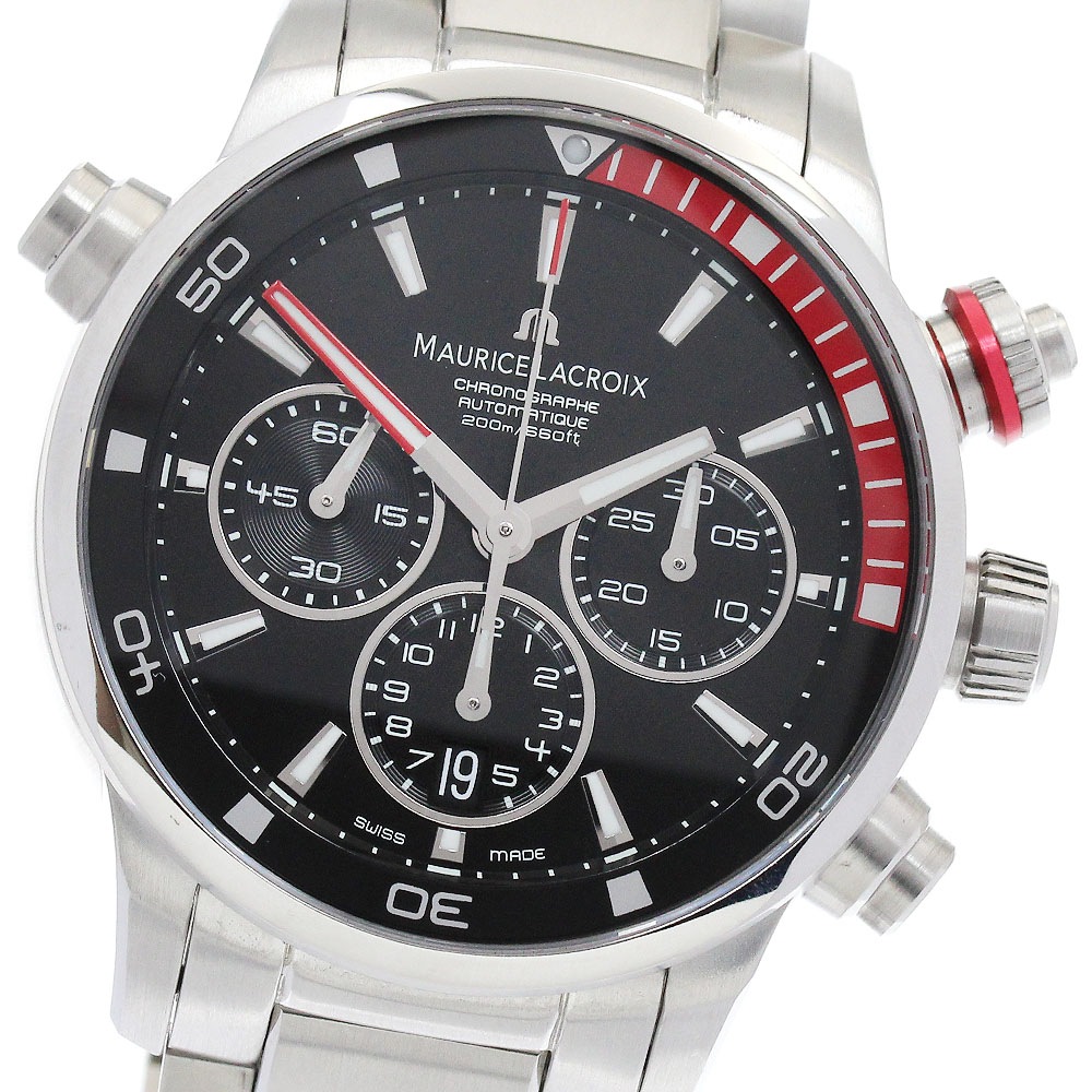 モーリスラクロア MAURICE LACROIX PT6018-SS002-330 ポントス クロノグラフ 自動巻き メンズ 良品 _900300【中古】その他 ブランド腕時計