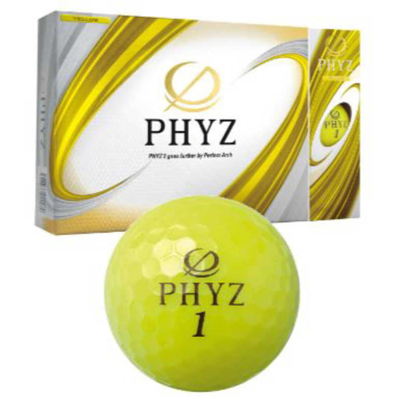 ブリヂストン　ゴルフボール PHYZ 2019年モデル BRIDGESTONE GOLF [12球(1ダース) /ディスタンス系]イエロー 【返品交換不可】　P9YX 5,544円