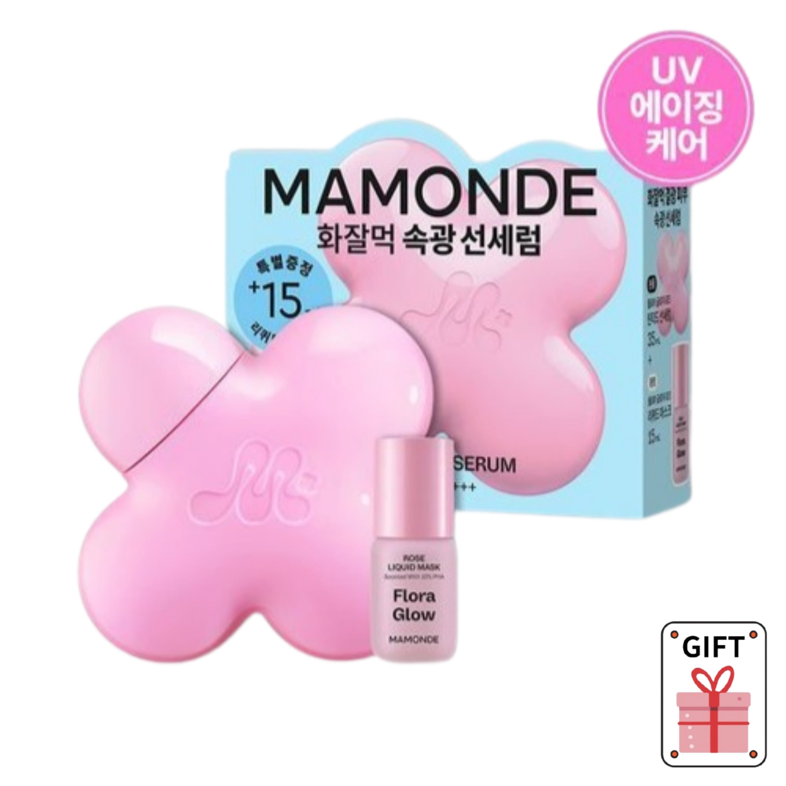 [化粧しやすいサンセラム] [正規品] フローラ グロー ローズ ティンテッド サンセラム 35ml 企画 (+リキッド マスク 15ml)