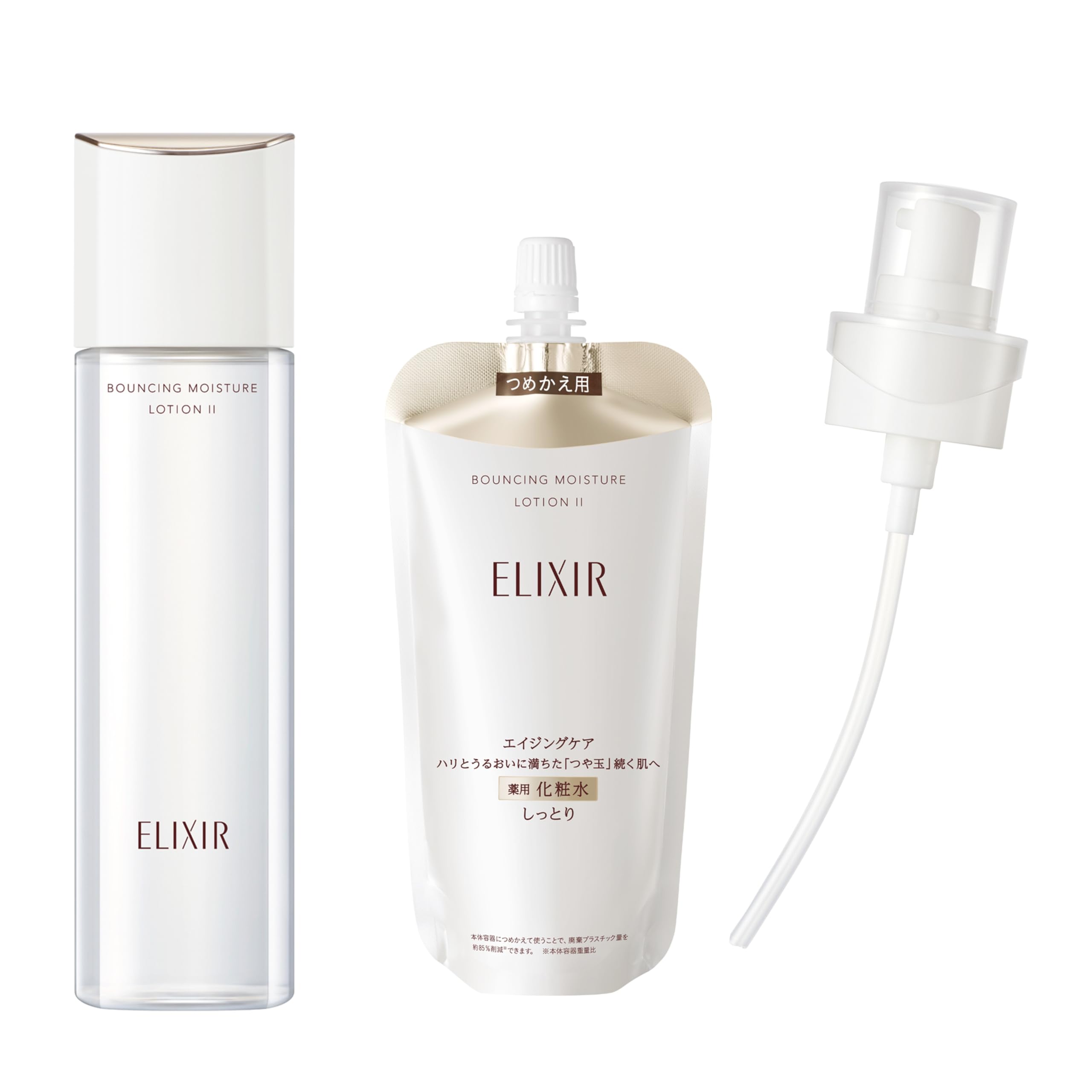 【Amazon.co.jp】 ELIXIR SUPERIEUR(エリクシール シュペリエル) リフトモイスト ローション SP 2(しっとりタイプ) 170mL 本体+レフィル(150mL)+専用ディ