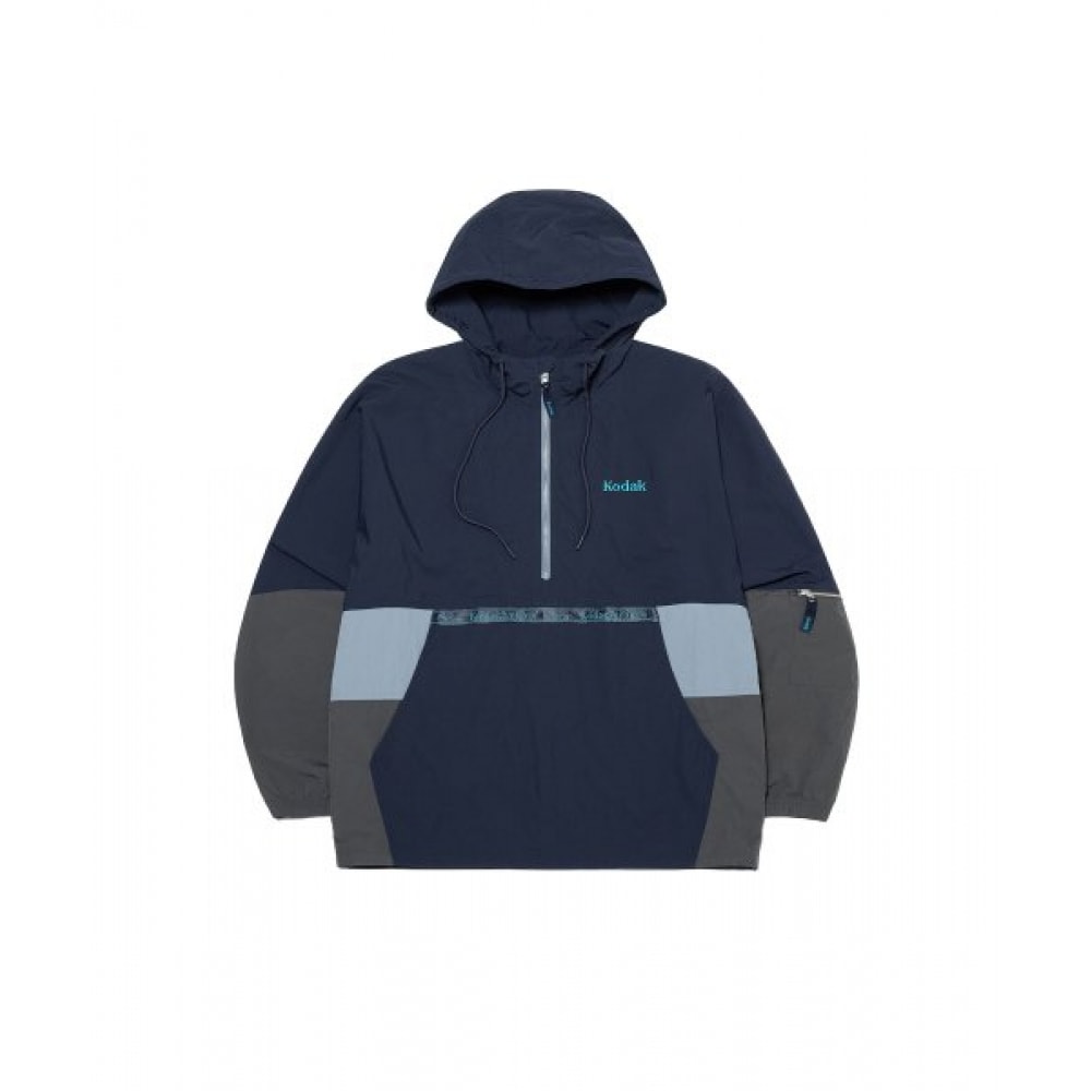 KODAK (コダック) シーナリーカラーブロックアノラックジャケットネイビー