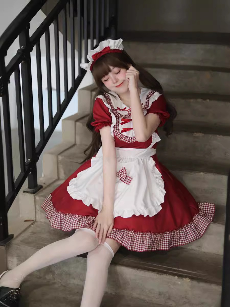オリジナルクリスマススイートドレス ロリータメイド衣装 COSパフォーマンス衣装 メイド衣装