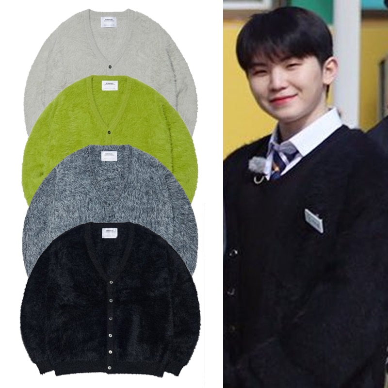 SEVENTEENウジ着用 BULKY HAIRY CARDIGAN