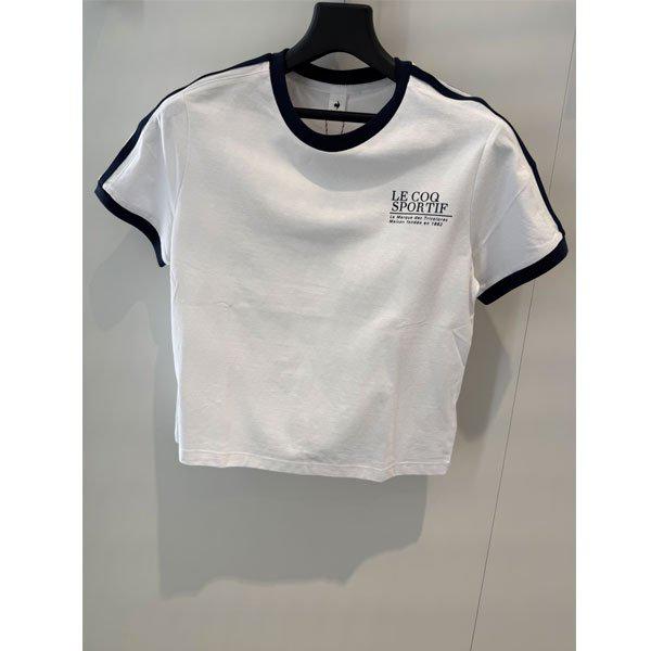 女性サンデー クロップド 半袖Tシャツ QR122LRS33 OWT