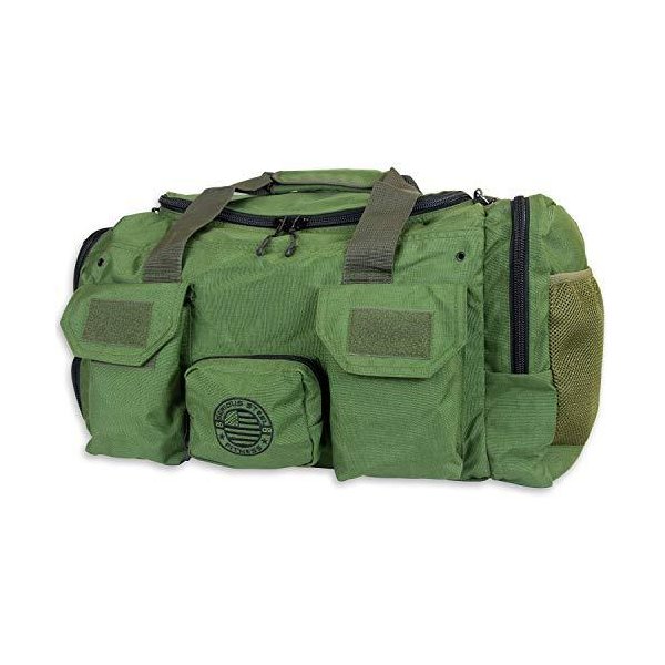 Serious Steel Fitness Gym Bag 1000D Nylon Duffel Bag Heavy Duty (Green) 並行輸入品