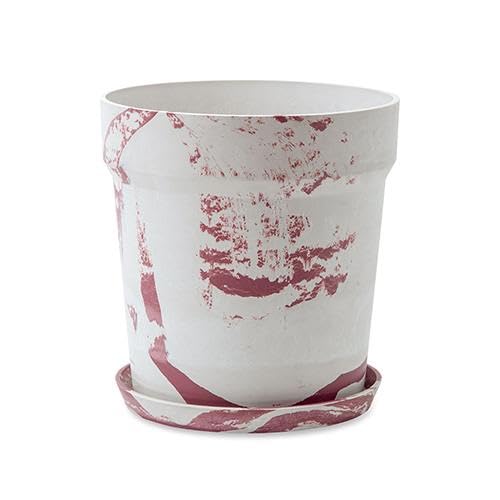 ポッシュリビング 植木鉢 アーバンプランツポット 約φ32.5×H34cm ミルク/カシス 81149