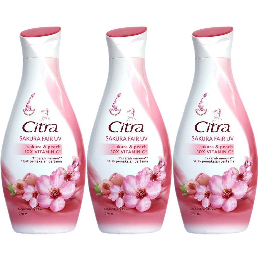 ハンド ボディローション 210ml x 3個セット サクラ & ピーチ 海外直送品