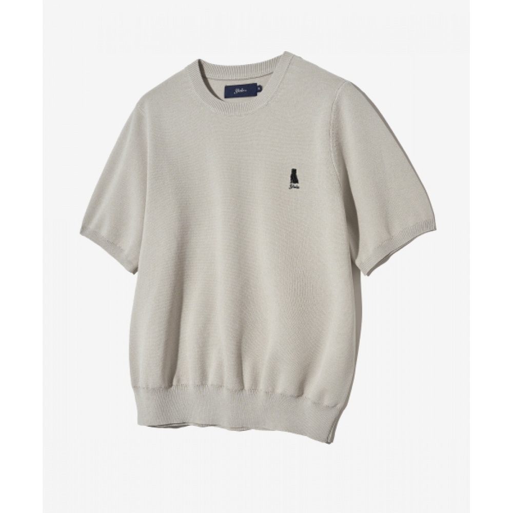 YALE レディースコンフォートクールハーフスリーブニットウォームグレー