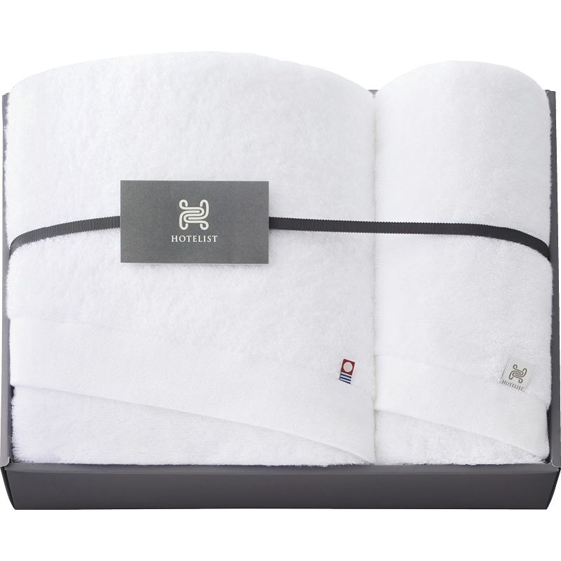 今治 HOTELIST バスタオル&フェイスタオル ホワイト