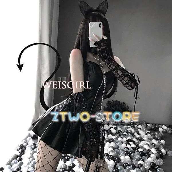 【大人気今年も登場】ボンテージ 女王様 誘惑 PU 萌え コスプレ衣装 SM クリスマス コスチューム 黒 ブラック レッド プレゼント