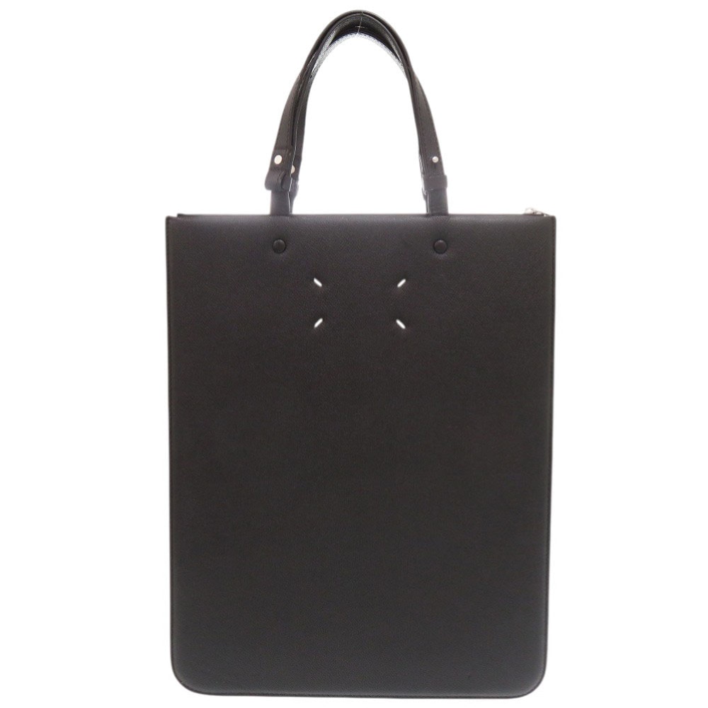 美品 4ステッチ S55WC0125 トートバッグ レザー ブラック 0748【中古】 メンズ