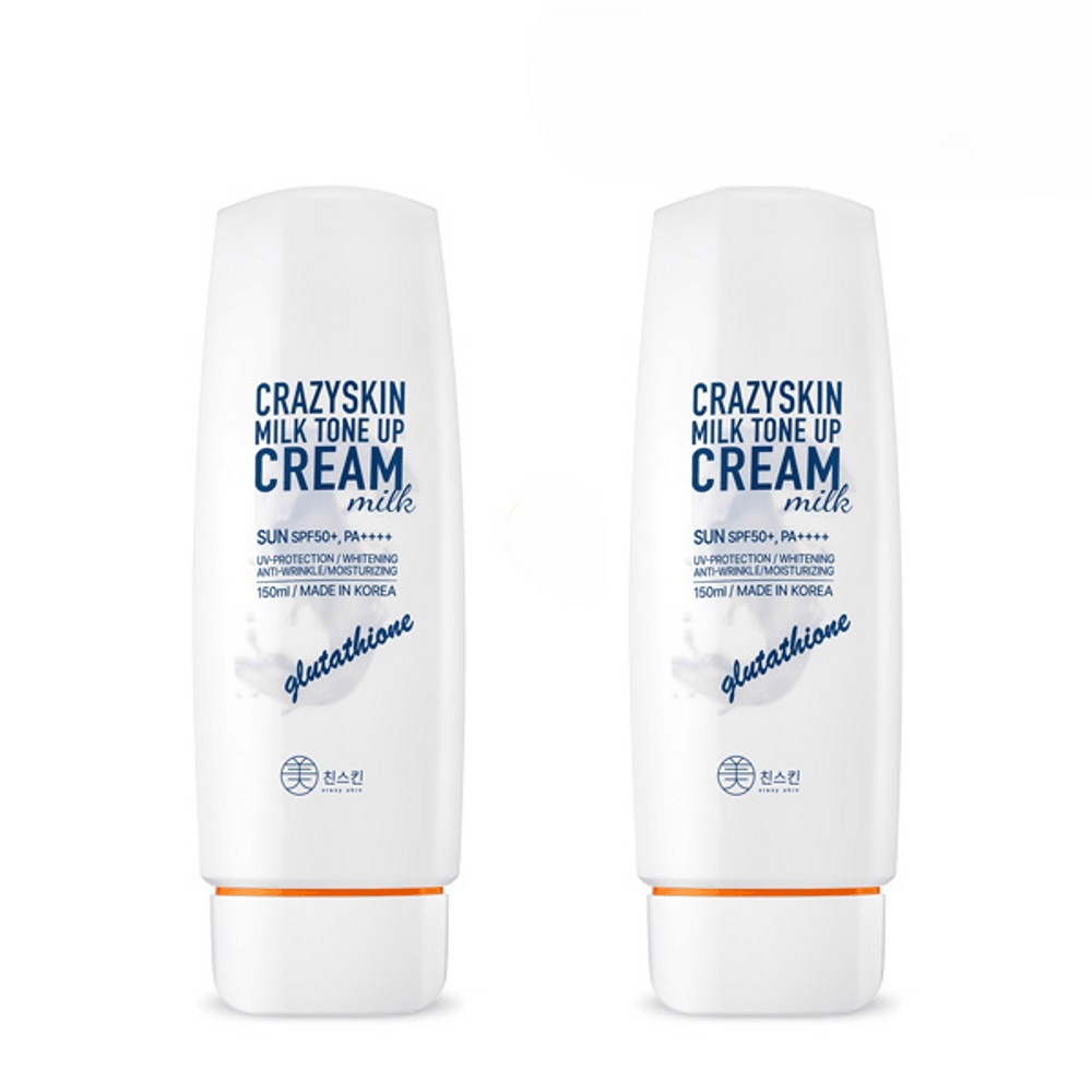 [リニューアル] ミスキン ミルクトーンアップクリーム サン 150ml 2個/ SPF50+PA++++美白 シワ加工 三重機能性 大容量 トーンアップ 日焼け止め