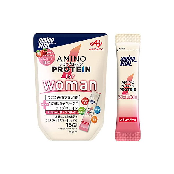 アミノバイタル アミノプロテイン for Woman ストロベリー味 60本 - その他