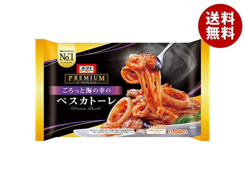 冷凍商品 日本製粉 オーマイプレミアム ごろっと海の幸の ペスカトーレ 1食＊12袋入