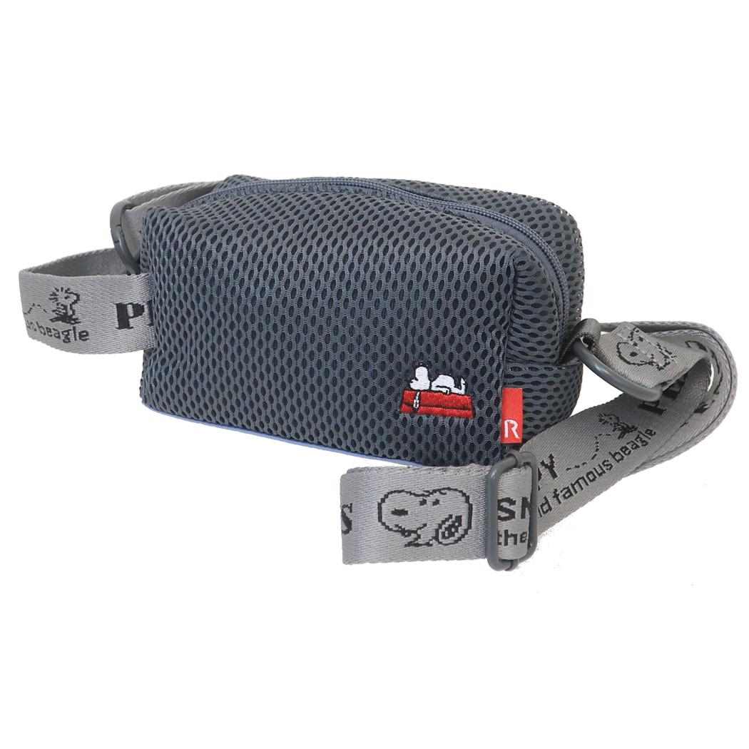 スヌーピー IP BR waferウエッファ Peanuts-0Kメッシュ生地ミニスマホショルダー