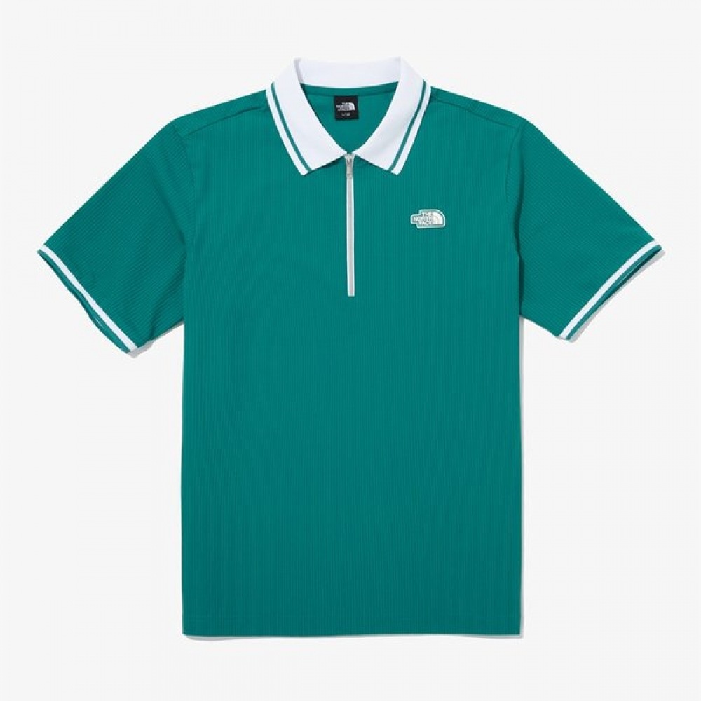 [ノースフェイス公式] NT7PQ07C メンズアイスフィールド半袖ジップアップポロ