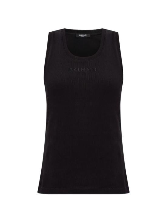 BALMAIN Women Tops GF0EB075BD10 EAP BLACK BLACK