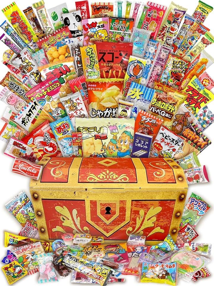 お菓子 駄菓子 詰め合わせ 88種類セット 本格宝箱がギチギチパンパン破裂寸前お菓子詰め合わせ ハロウィン 誕生日 プレゼント イベント 子供が喜ぶ駄菓子詰め合わせ