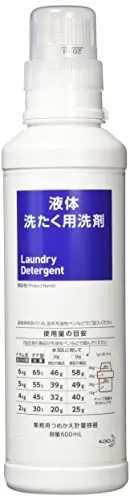 【空容器】 【ケース販売】 花王 液体洗たく用洗剤 業務用つめかえ計量容器 600ml 梱販売用