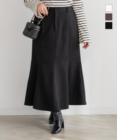 大きいサイズ レディース LL 3L 4L XL XXL XXXL CLETTEオリジナルパネルマーメイドスカート