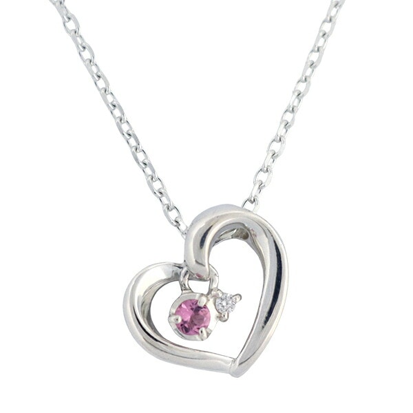 リボン済＆紙袋 正規品 ネックレス ハートモチーフ ネックレス レディース 10月 誕生石 誕生日 ペンダント プレゼント アクセサリー ジュエリー エターナルシルバー 祝い 喜ばれるギフト