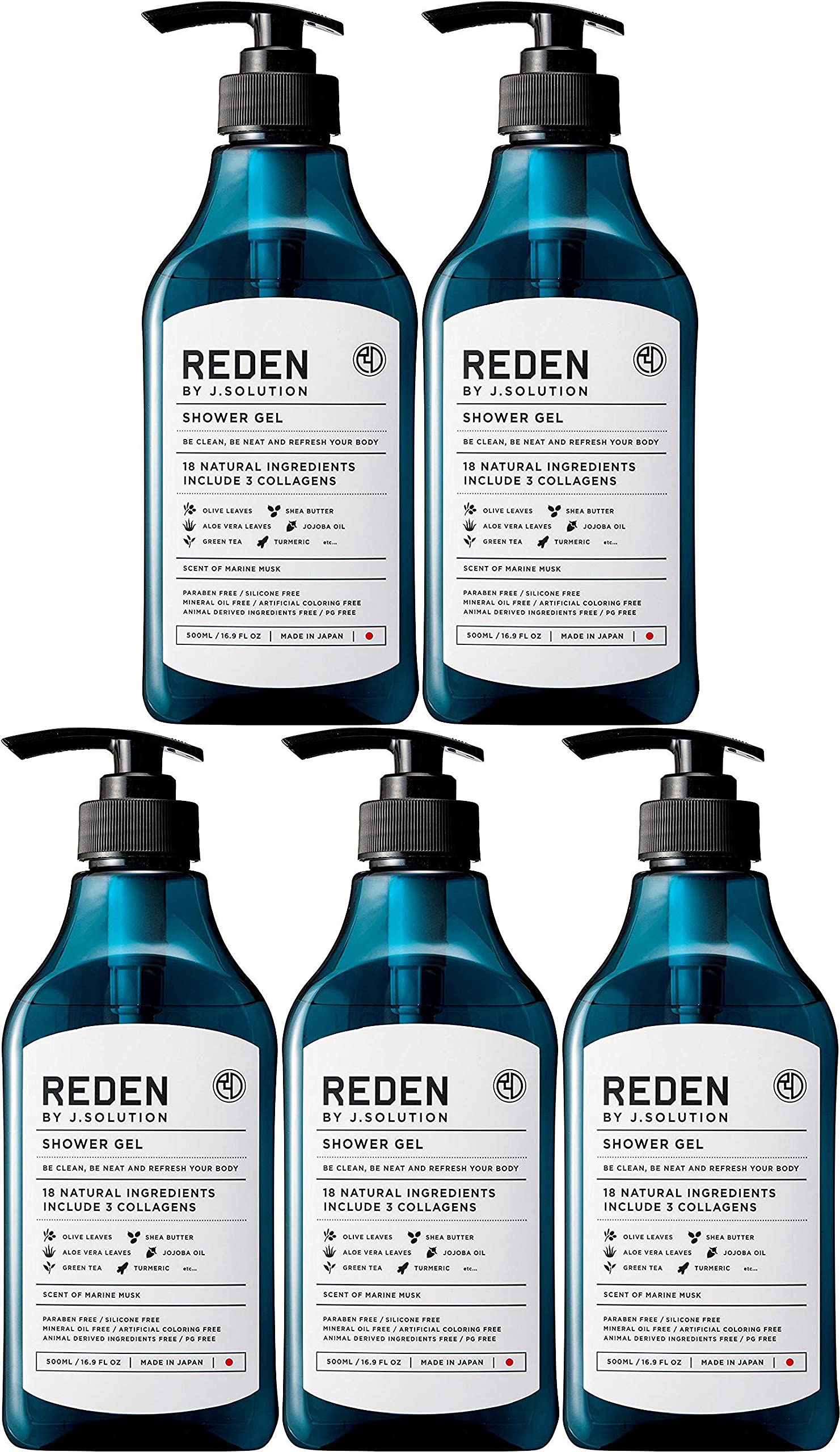 【5個セット】REDEN BODY SOAP(リデン ボディーソープ)500ml