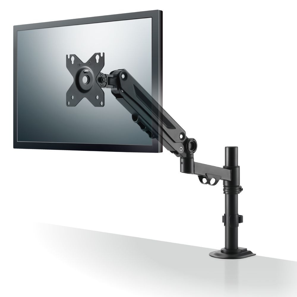 エレコム モニターアーム メカニカルスプリング式 40インチ対応(シングルアーム1画面/支柱)（ブラック） DPASSP01BK