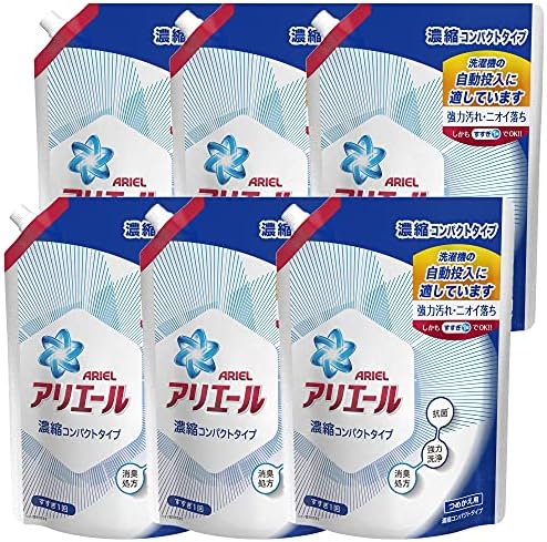 【ケース販売】アリエール フレッシュクリーンの香り 洗濯用合成洗剤 1000g×6袋