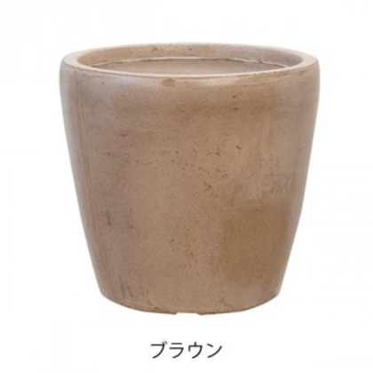 グリーンポット 植木鉢 ファントム ラウンド ブラウン 42cm GA-2042BR