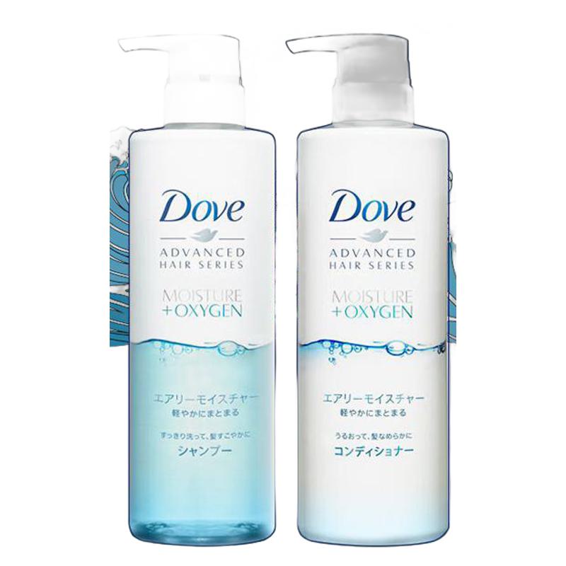 洗顔セットDOVE空気ふっくら保湿シャンプー480 g+リンス480 gオイルコントロールふんわり水分補給なめらか 空気感のある髪へ