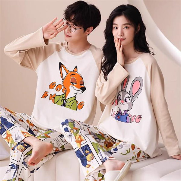 Qoo10] キャラクター ペアパジャマ ルームウェア