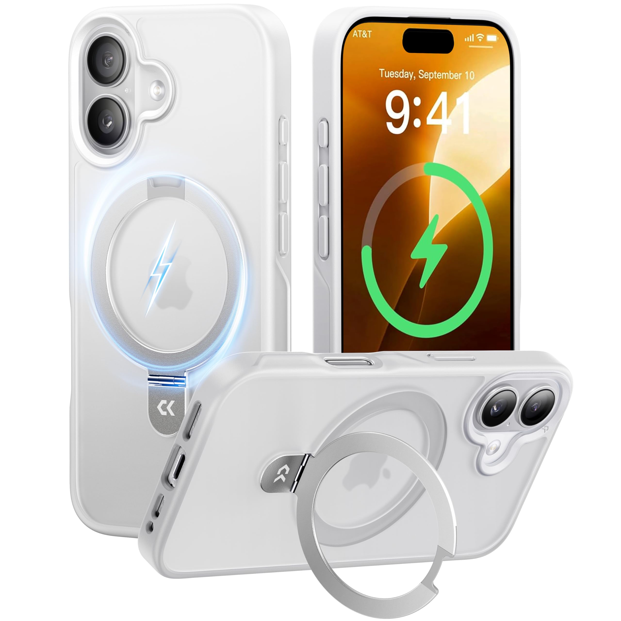 【9年の匠心開発!4つの機能を一度に実現】CASEKOO for iPhone 17 ケース 米軍MIL規格 横縦両立 カメラモジュール強化保護 指紋防止 マット仕上げ 最大25W急速充電対応 Mag