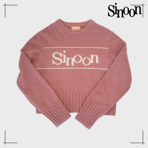 SINOON ニット SINOON PULLOVER KNIT (PINK)