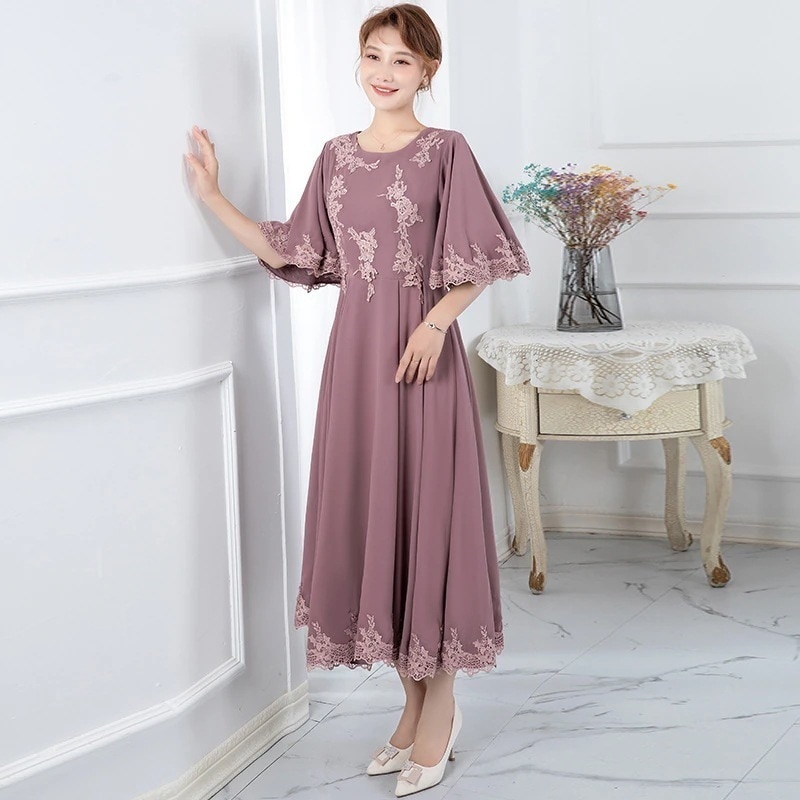 ドレスパーティードレスフォーマルドレス3040イブニングドレス結婚式発表会ドレス上品着痩せウェディングドレス