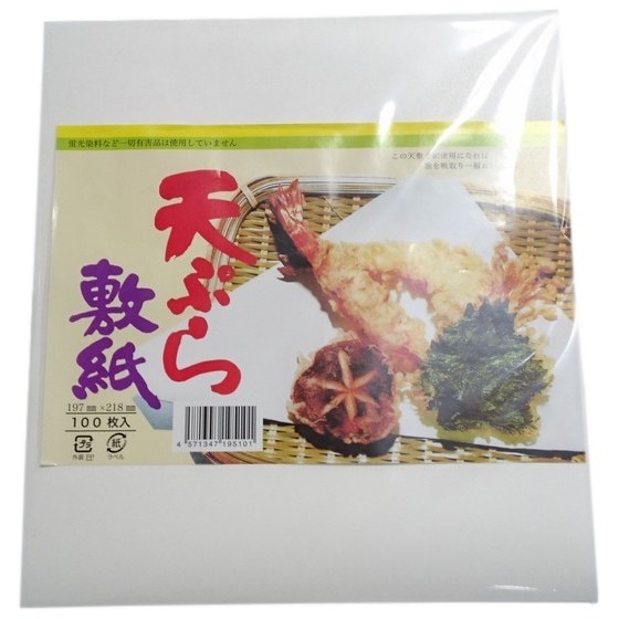 天ぷら敷紙　60g　並厚　100枚×120袋【取り寄せ商品・即納不可】