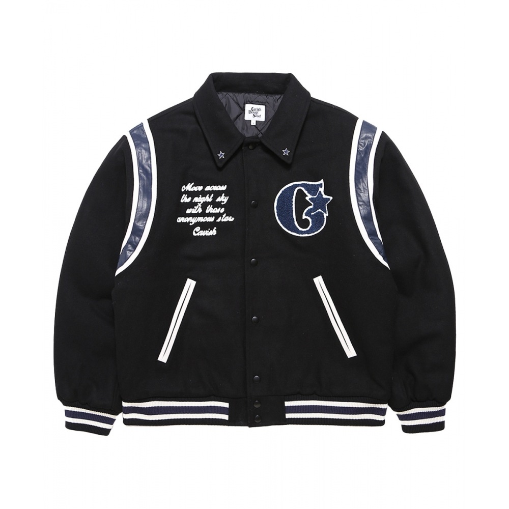 キャビッシュカラースターバーシティジャケット ブラック(CV2CFUB930A)