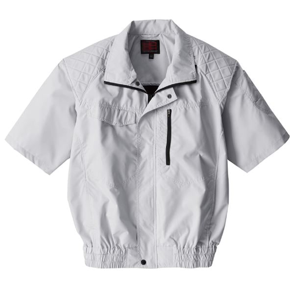 鳳皇 V5577 フルハーネス対応冷感半袖ブルゾン シルバーグレー 服のみ サイズL