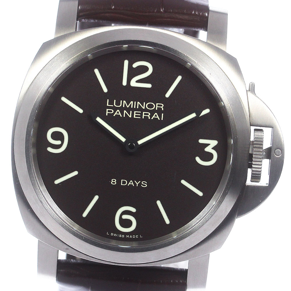 パネライ PANERAI PAM00562 ルミノール ベース 8デイズ 手巻き メンズ 内箱・保証書付き_778135【中古】 288,450円