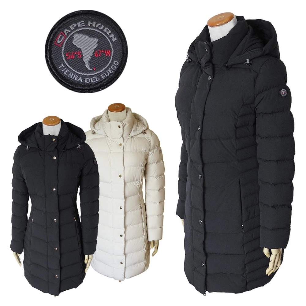 ダウンコート レディース QUINA 52573 ダウンジャケット アウター ミディアム丈