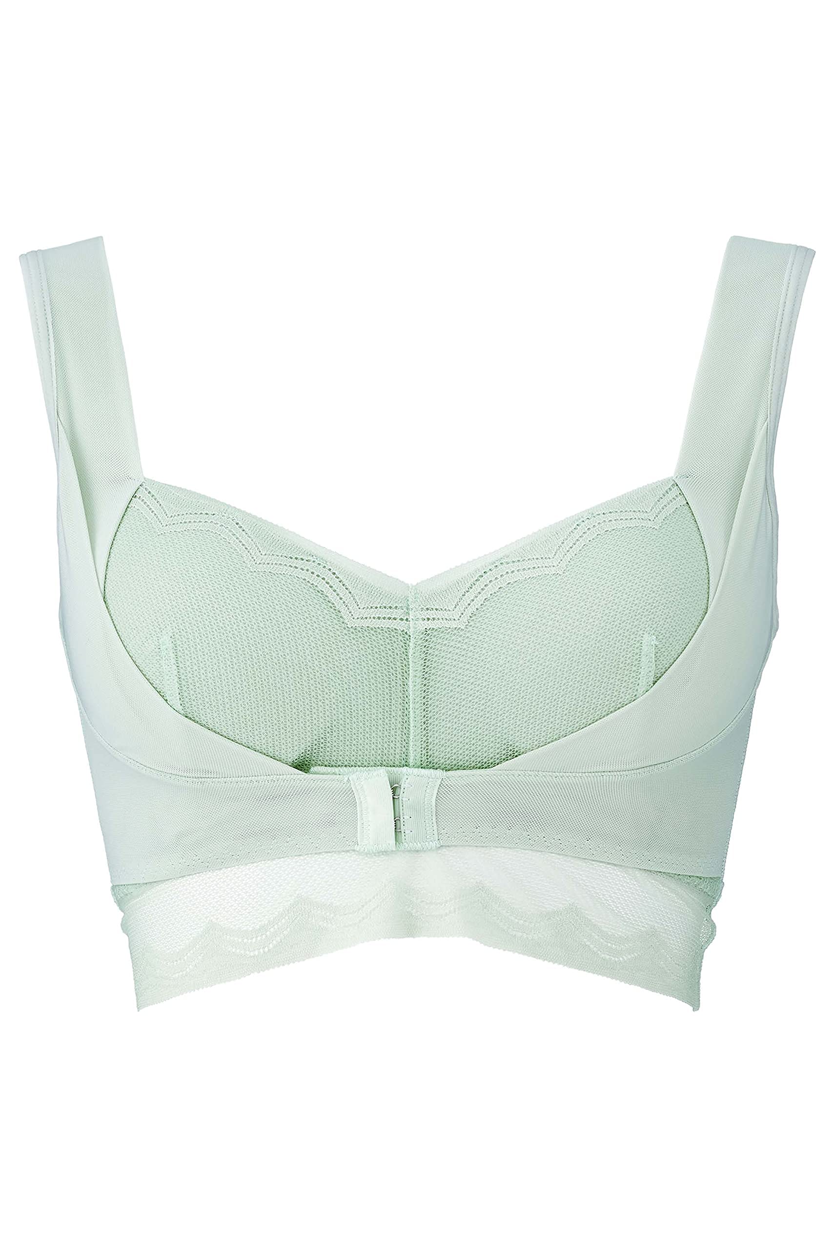 [アンジェリール] ふんわりルームブラ ヘムフィット ペールグリーン LL