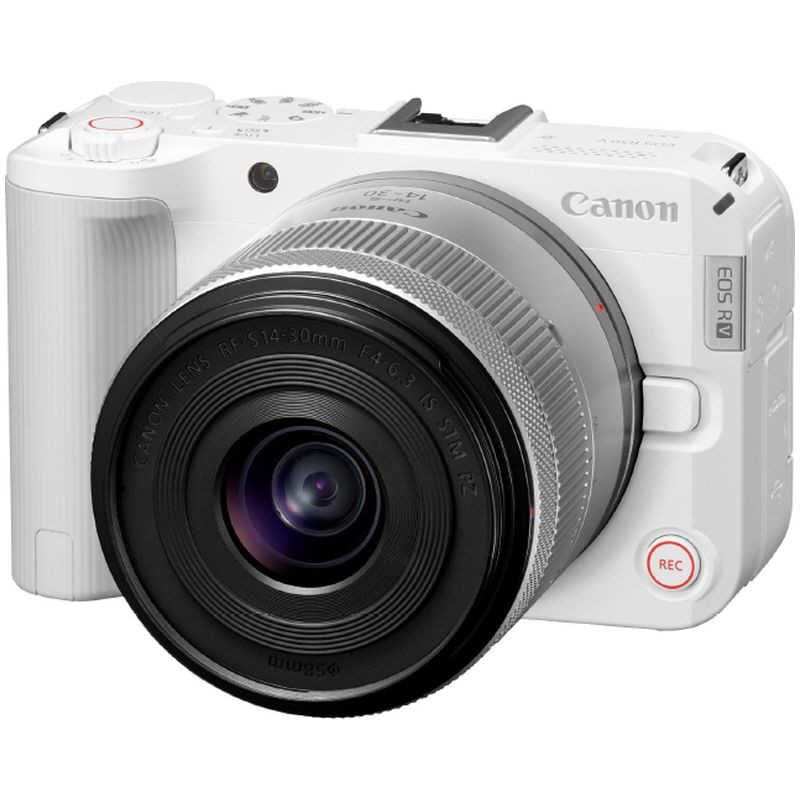 キヤノン　CANON　EOS R50 V RF-S14-30 IS STM PZレンズキット ミラーレス一眼カメラ ［ズームレンズ］ ホワイト　EOSR50VWH-1430STMPZL
